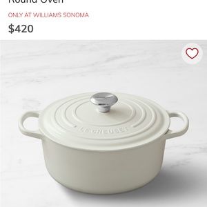 Le Creuset Round Dutch Oven 5.5 QT. William Sonoma. Original box never opened